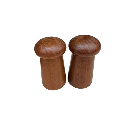Vintage Gailstyn-Sutton Teak Wood Salt & Pepper Shakers &Napkin Holder - Picture 8 of 15